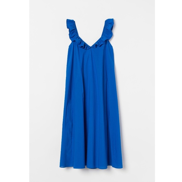 SOLD! H&M Ruffled V-neck A-line Sleeveless Dress - Picture 10 of 12